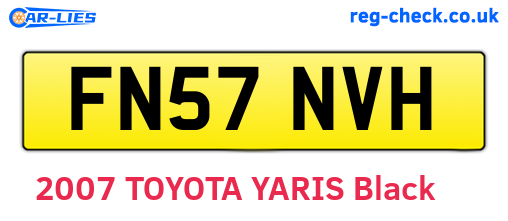 FN57NVH are the vehicle registration plates.