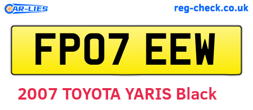 FP07EEW are the vehicle registration plates.