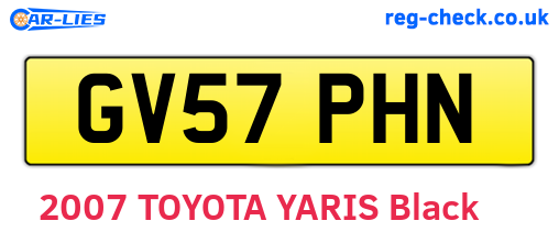 GV57PHN are the vehicle registration plates.
