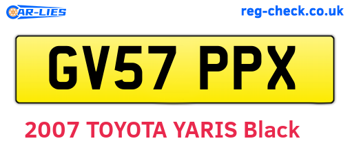 GV57PPX are the vehicle registration plates.