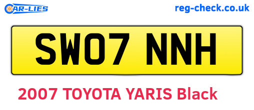 SW07NNH are the vehicle registration plates.