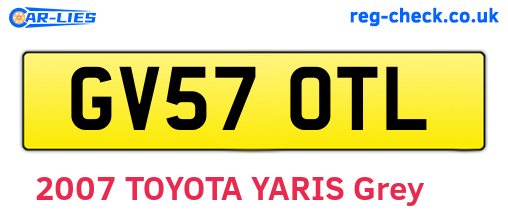 GV57OTL are the vehicle registration plates.