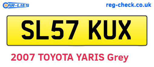 SL57KUX are the vehicle registration plates.