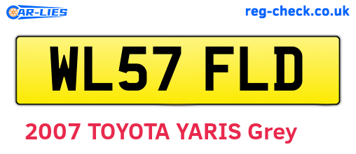 WL57FLD are the vehicle registration plates.