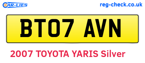 BT07AVN are the vehicle registration plates.