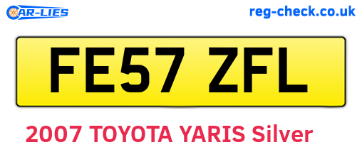 FE57ZFL are the vehicle registration plates.
