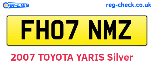 FH07NMZ are the vehicle registration plates.