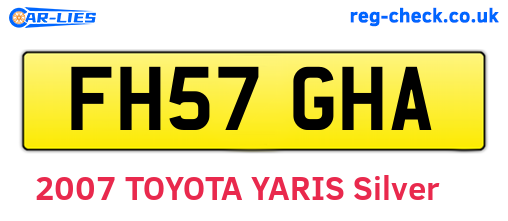FH57GHA are the vehicle registration plates.