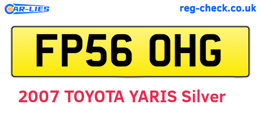 FP56OHG are the vehicle registration plates.