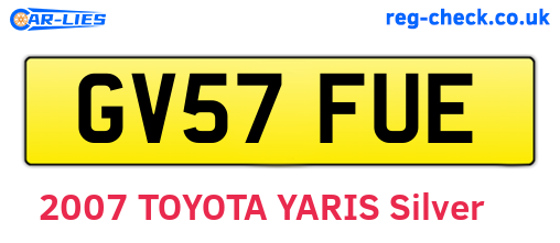 GV57FUE are the vehicle registration plates.