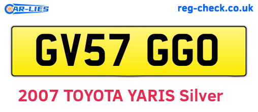 GV57GGO are the vehicle registration plates.