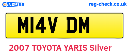M14VDM are the vehicle registration plates.