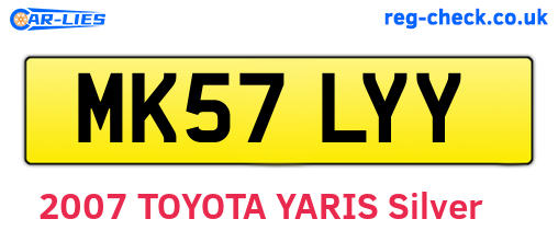 MK57LYY are the vehicle registration plates.