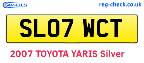 SL07WCT are the vehicle registration plates.