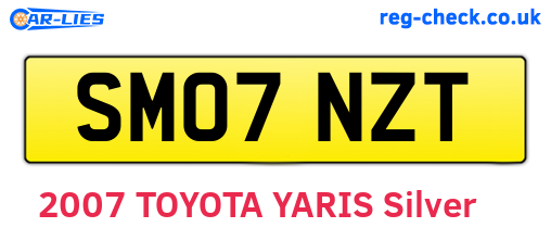 SM07NZT are the vehicle registration plates.
