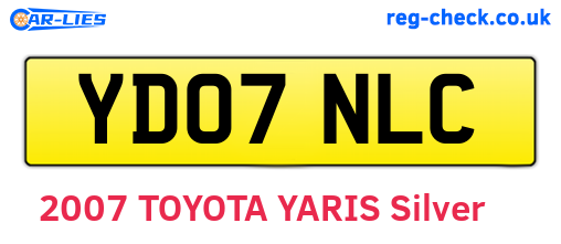 YD07NLC are the vehicle registration plates.