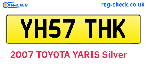 YH57THK are the vehicle registration plates.