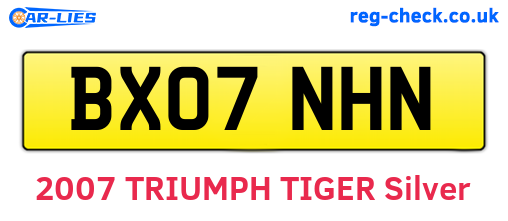 BX07NHN are the vehicle registration plates.