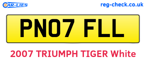 PN07FLL are the vehicle registration plates.