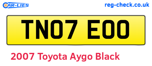 Black 2007 Toyota Aygo (TN07EOO)