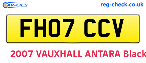 FH07CCV are the vehicle registration plates.
