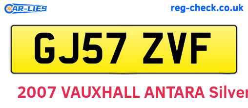 GJ57ZVF are the vehicle registration plates.