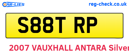 S88TRP are the vehicle registration plates.