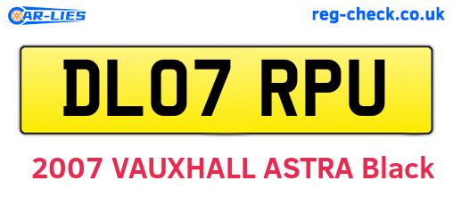 DL07RPU are the vehicle registration plates.