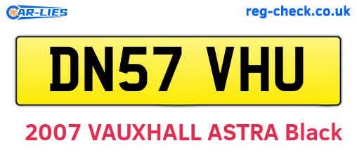DN57VHU are the vehicle registration plates.