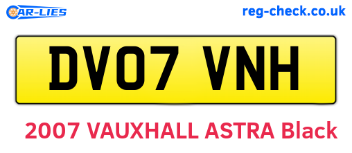 DV07VNH are the vehicle registration plates.