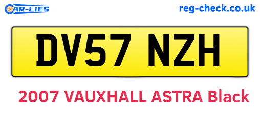 DV57NZH are the vehicle registration plates.
