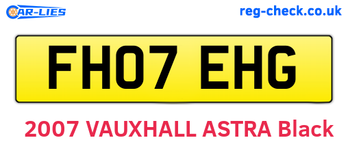 FH07EHG are the vehicle registration plates.