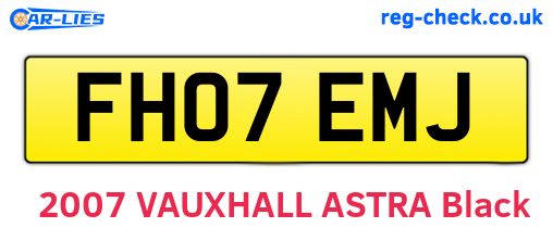 FH07EMJ are the vehicle registration plates.