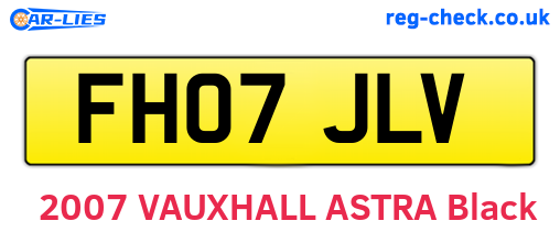 FH07JLV are the vehicle registration plates.