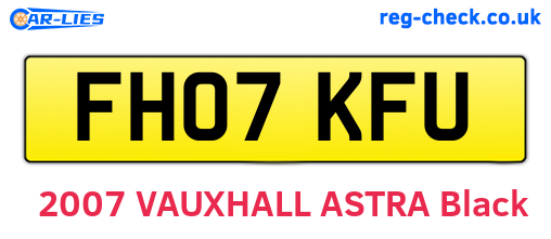 FH07KFU are the vehicle registration plates.