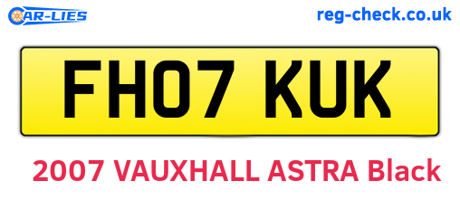 FH07KUK are the vehicle registration plates.
