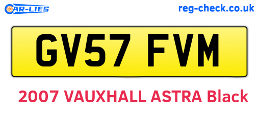 GV57FVM are the vehicle registration plates.