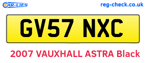 GV57NXC are the vehicle registration plates.