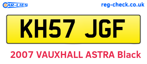 KH57JGF are the vehicle registration plates.