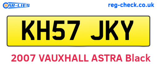 KH57JKY are the vehicle registration plates.