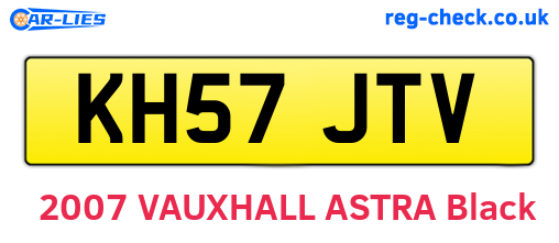 KH57JTV are the vehicle registration plates.