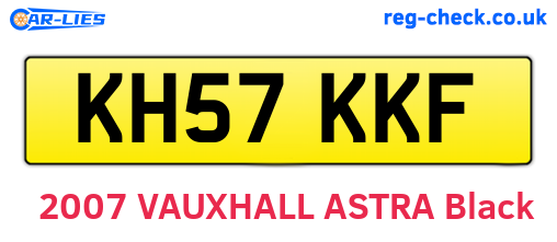 KH57KKF are the vehicle registration plates.