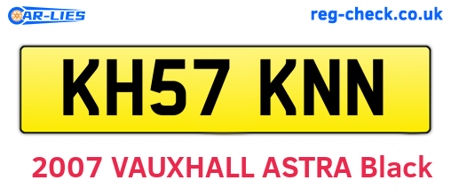 KH57KNN are the vehicle registration plates.