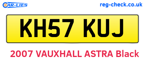 KH57KUJ are the vehicle registration plates.