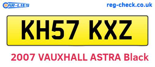 KH57KXZ are the vehicle registration plates.