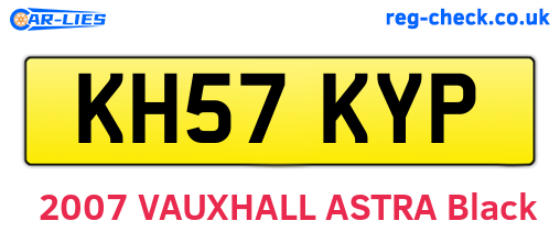 KH57KYP are the vehicle registration plates.