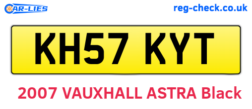 KH57KYT are the vehicle registration plates.