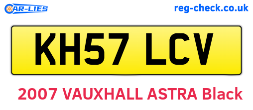 KH57LCV are the vehicle registration plates.