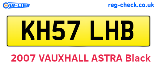 KH57LHB are the vehicle registration plates.