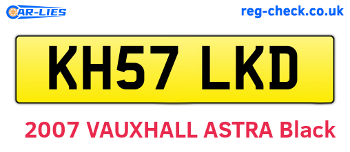 KH57LKD are the vehicle registration plates.